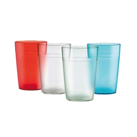 vasos de distintos colores